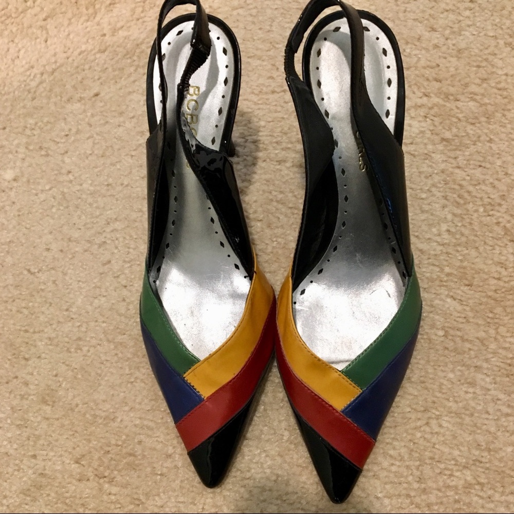 BCBGIRLS Multi Colored Sandals